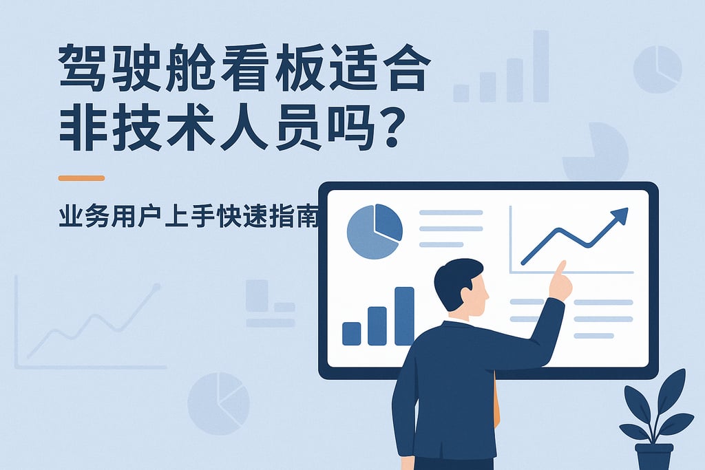 驾驶舱看板适合非技术人员吗？业务用户上手快速指南