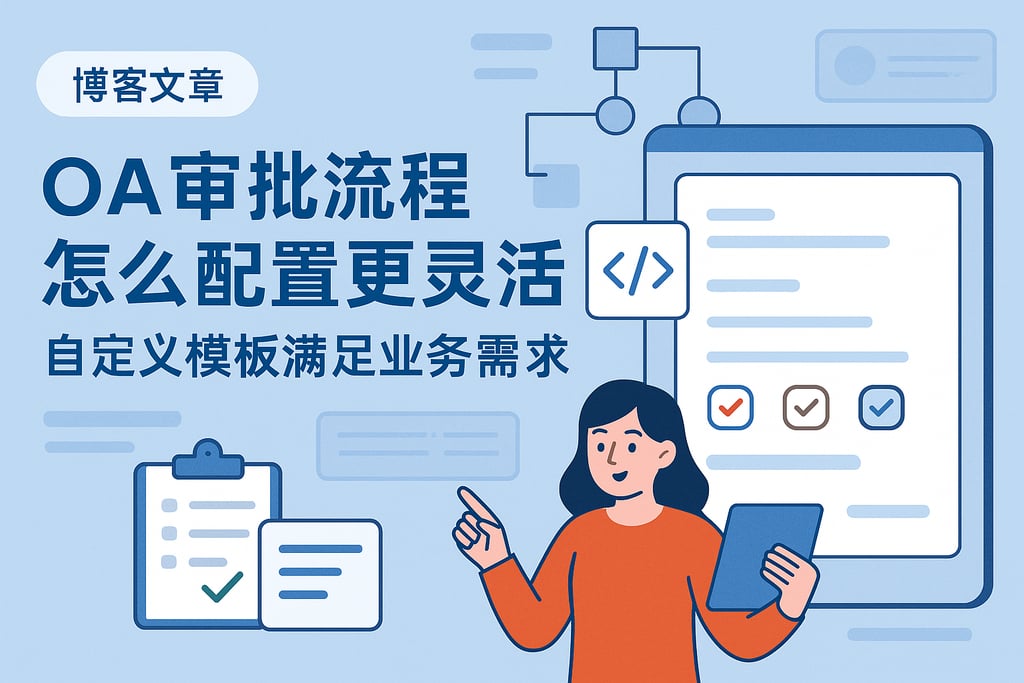 OA审批流程怎么配置更灵活？自定义模板满足业务需求