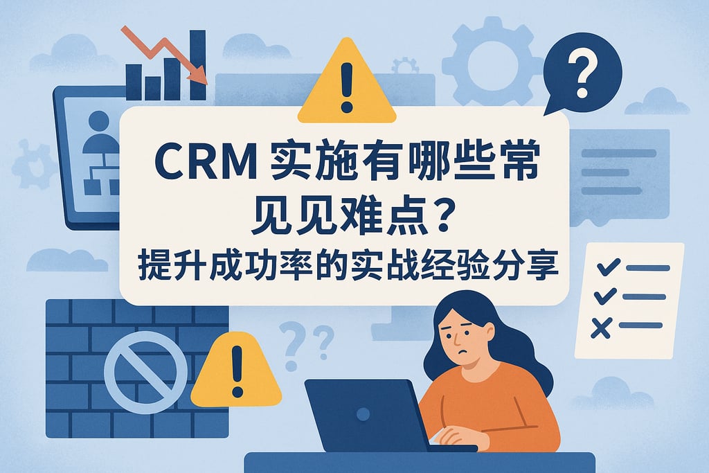 CRM实施有哪些常见难点？提升成功率的实战经验分享