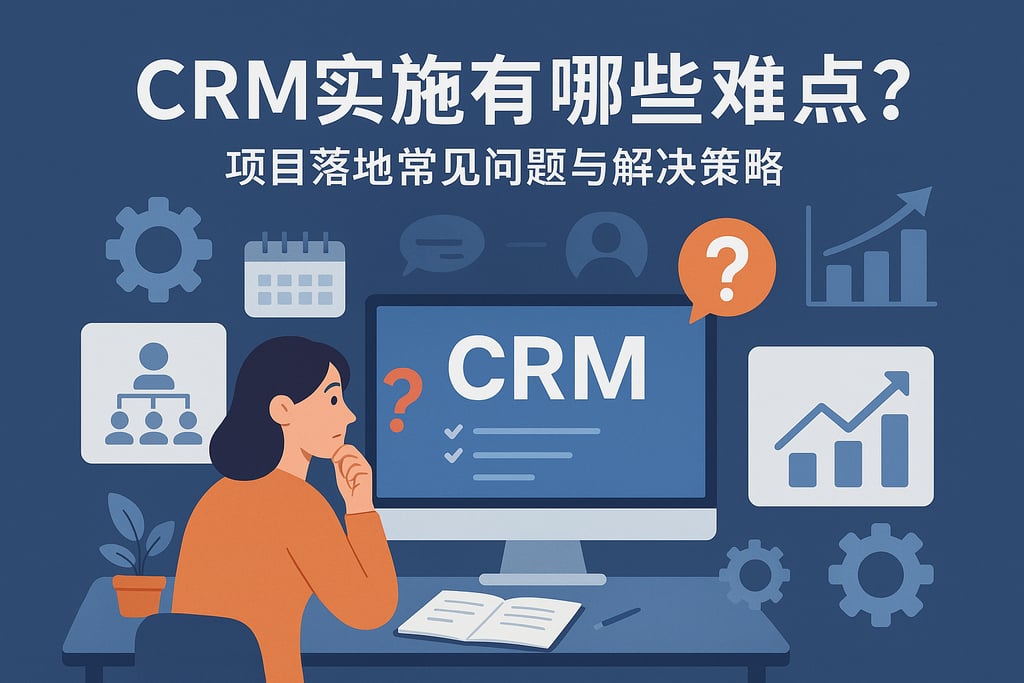 CRM实施有哪些难点？项目落地常见问题与解决策略