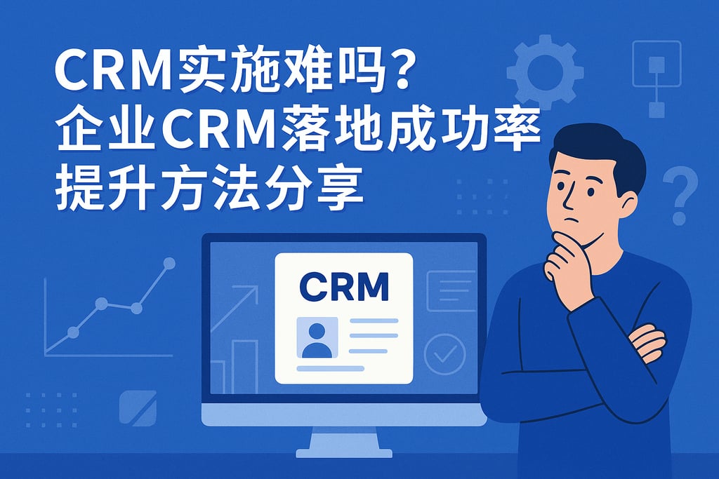 CRM实施难吗？企业CRM落地成功率提升方法分享