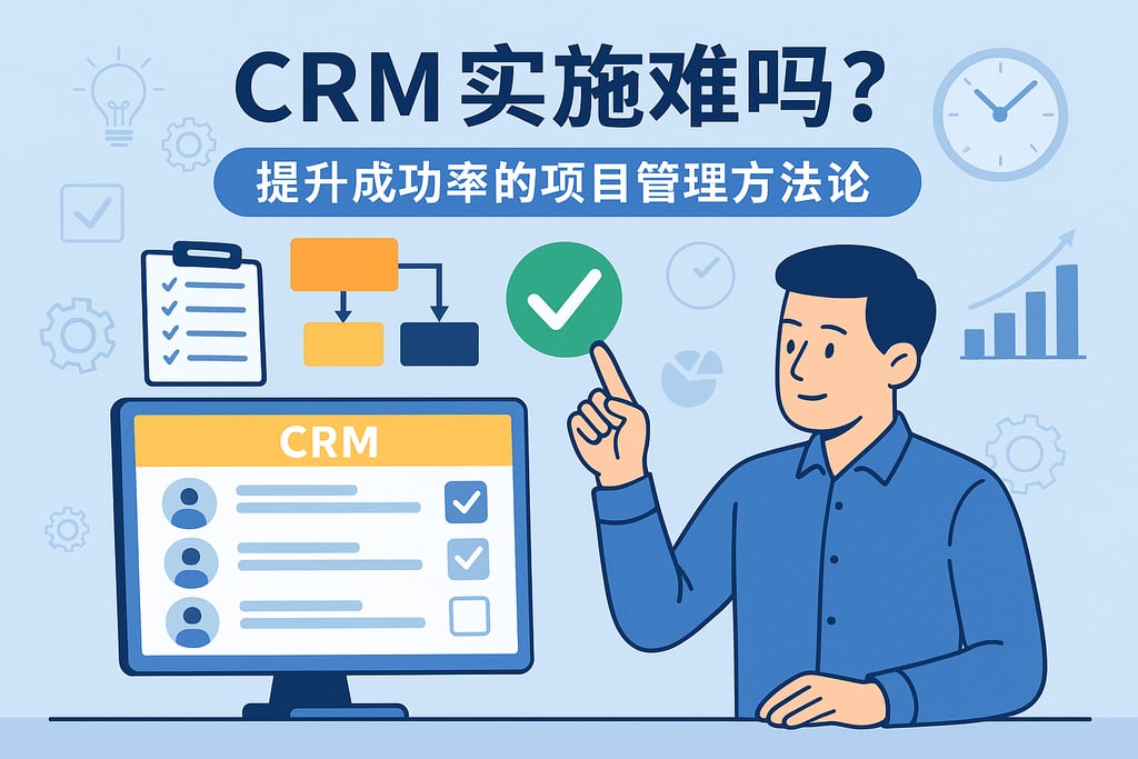 CRM实施难吗？提升成功率的项目管理方法论