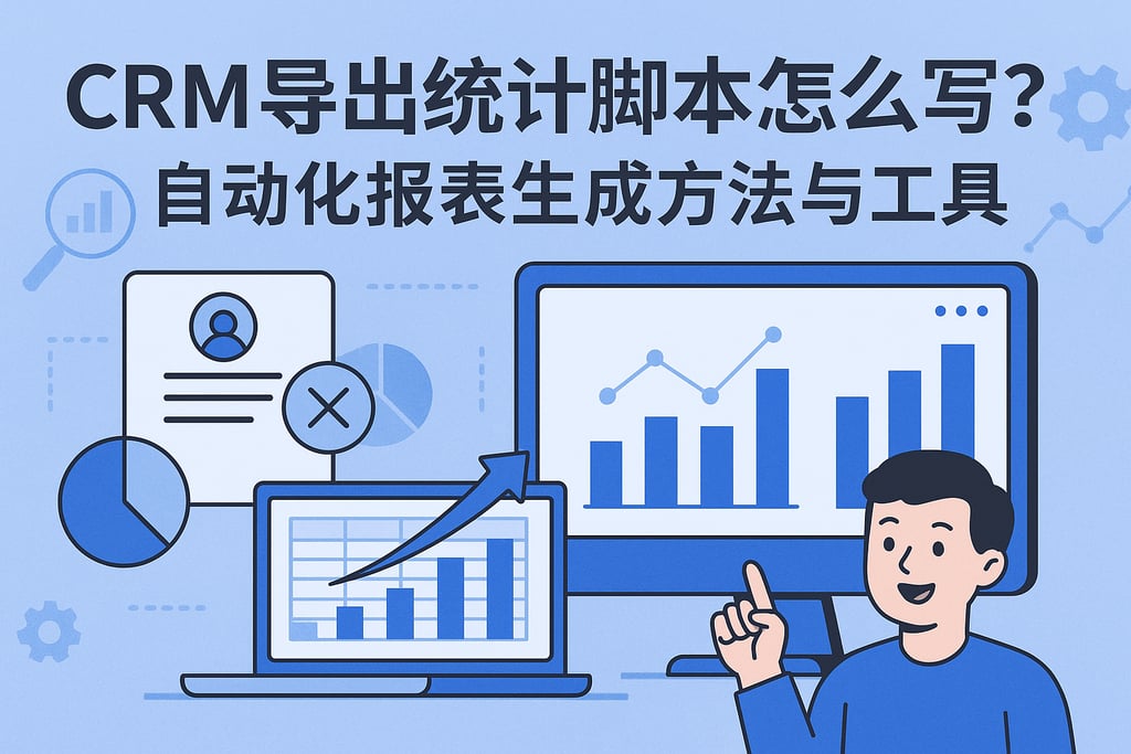 CRM导出统计脚本怎么写？自动化报表生成方法与工具