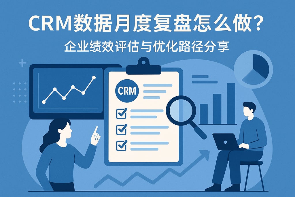 CRM数据月度复盘怎么做？企业绩效评估与优化路径分享