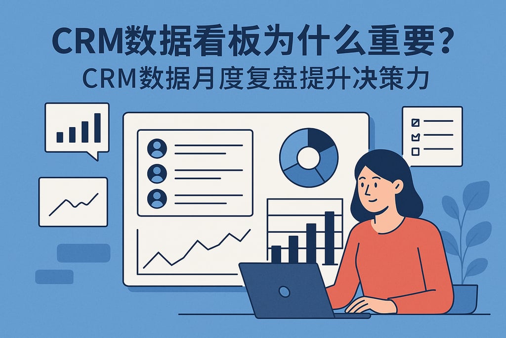 CRM数据看板为什么重要？CRM数据月度复盘提升决策力