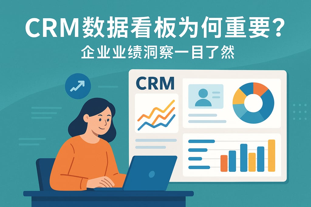 CRM数据看板为何重要？企业业绩洞察一目了然