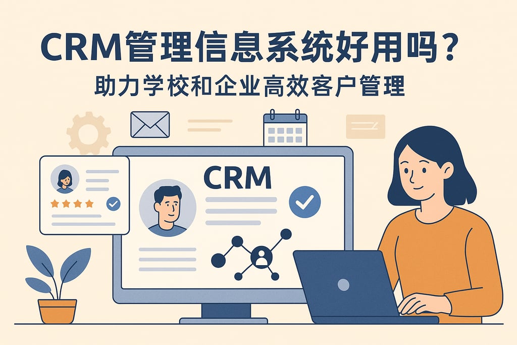 CRM管理信息系统好用吗？助力学校和企业高效客户管理