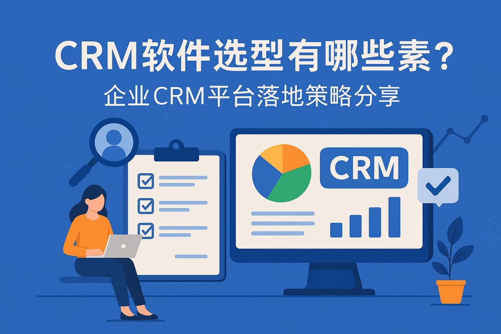 CRM软件选型有哪些关键要素？企业CRM平台落地策略分享