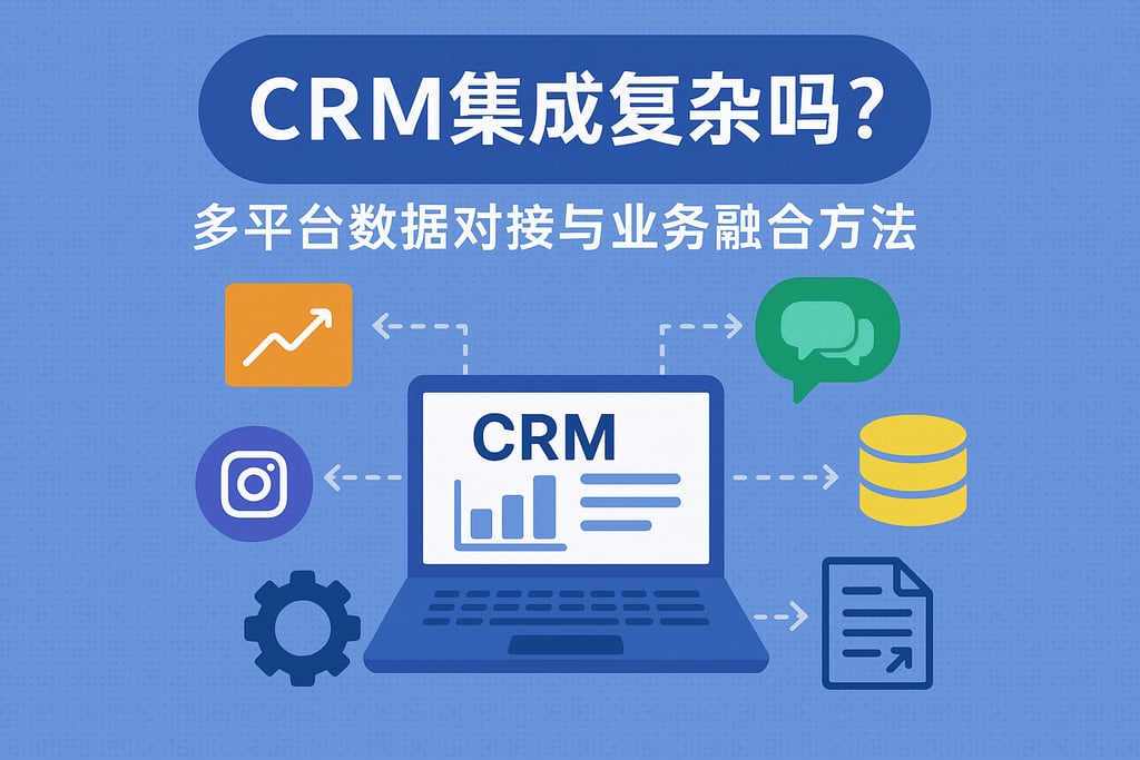 CRM集成复杂吗？多平台数据对接与业务融合方法