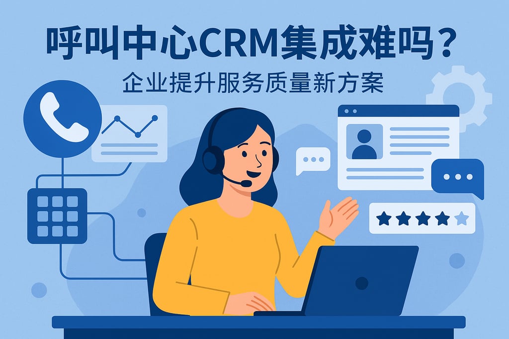 呼叫中心CRM集成难吗？企业提升服务质量新方案