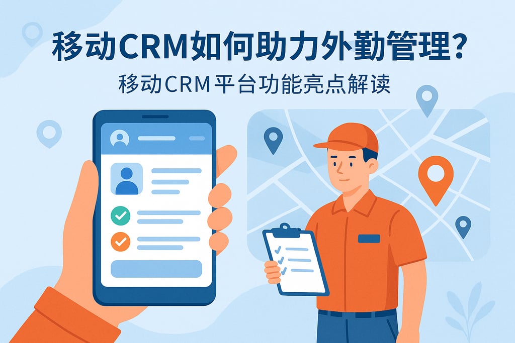 移动CRM如何助力外勤管理？移动CRM平台功能亮点解读