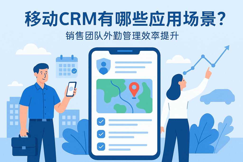 移动CRM有哪些应用场景？销售团队外勤管理效率提升