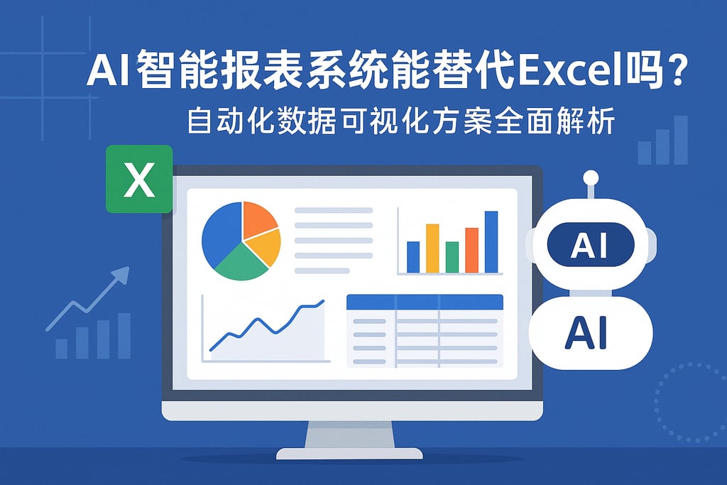 AI智能报表系统能替代Excel吗？自动化数据可视化方案全面解析