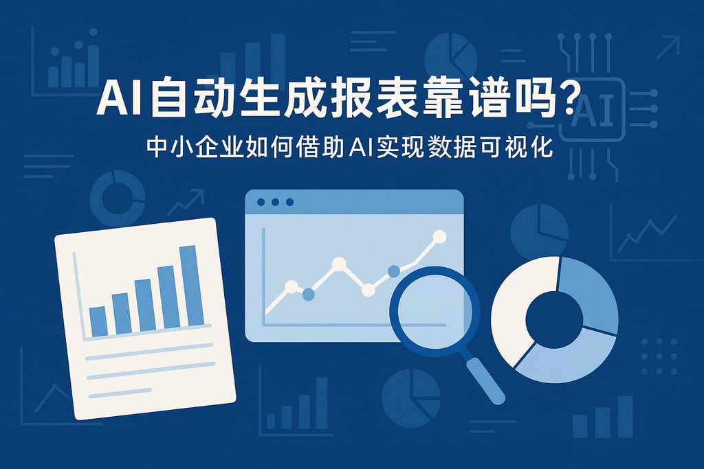 ai自动生成报表靠谱吗？中小企业如何借助AI实现数据可视化
