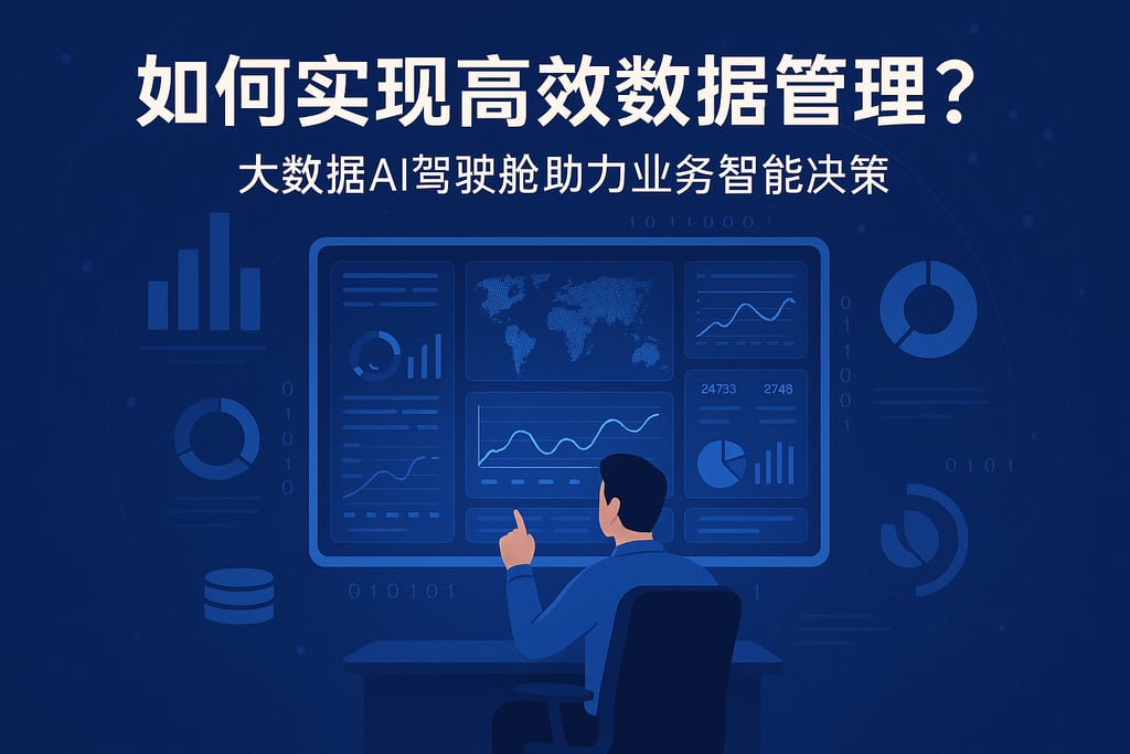 如何实现高效数据管理？大数据AI驾驶舱助力业务智能决策