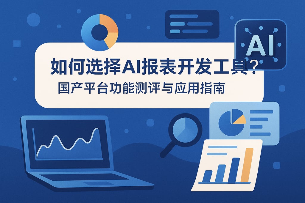 如何选择AI报表开发工具？国产平台功能测评与应用指南