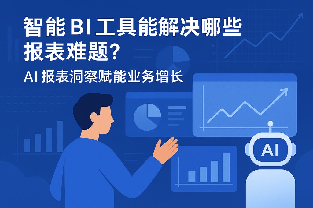 智能BI工具能解决哪些报表难题？AI报表洞察赋能业务增长