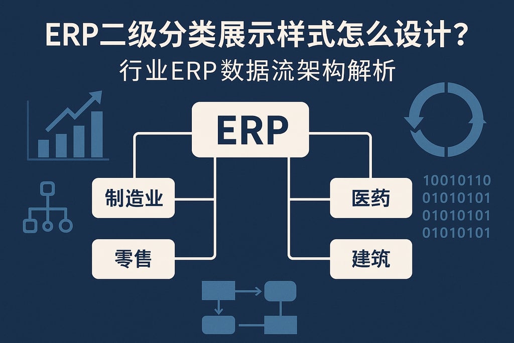 ERP二级分类展示样式怎么设计？行业ERP数据流架构解析