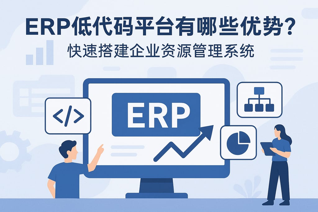 ERP低代码平台有哪些优势？快速搭建企业资源管理系统