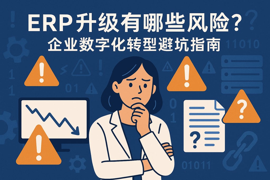 ERP升级有哪些风险？企业数字化转型避坑指南