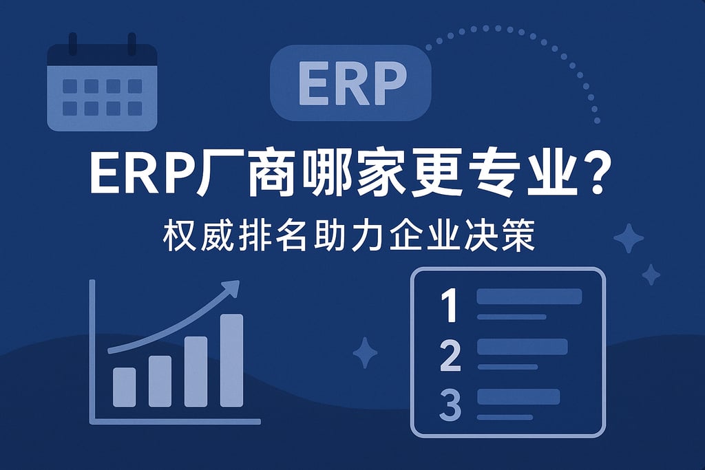 ERP厂商哪家更专业？权威排名助力企业决策