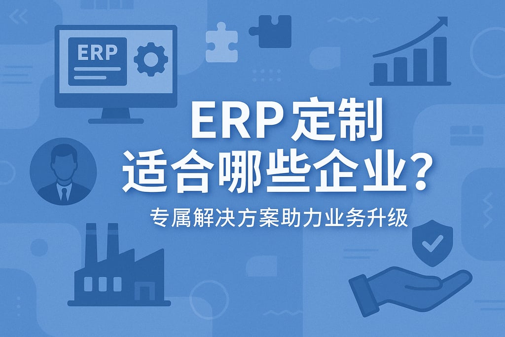 ERP定制适合哪些企业？专属解决方案助力业务升级