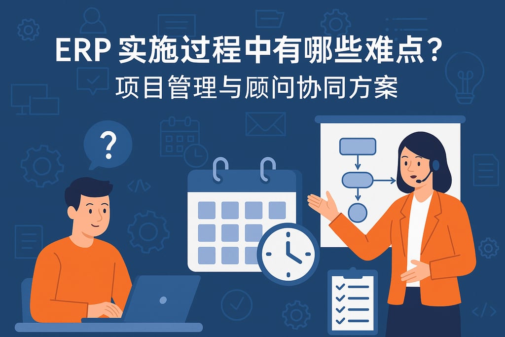 ERP实施过程中有哪些难点？项目管理与顾问协同方案