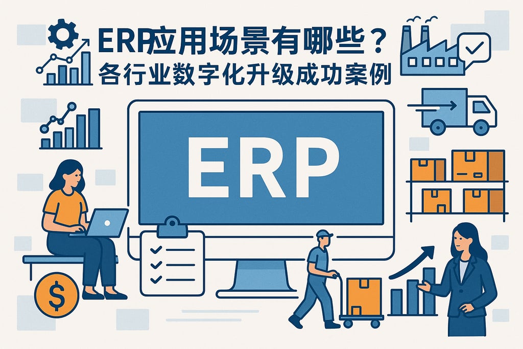 ERP应用场景有哪些？各行业数字化升级成功案例