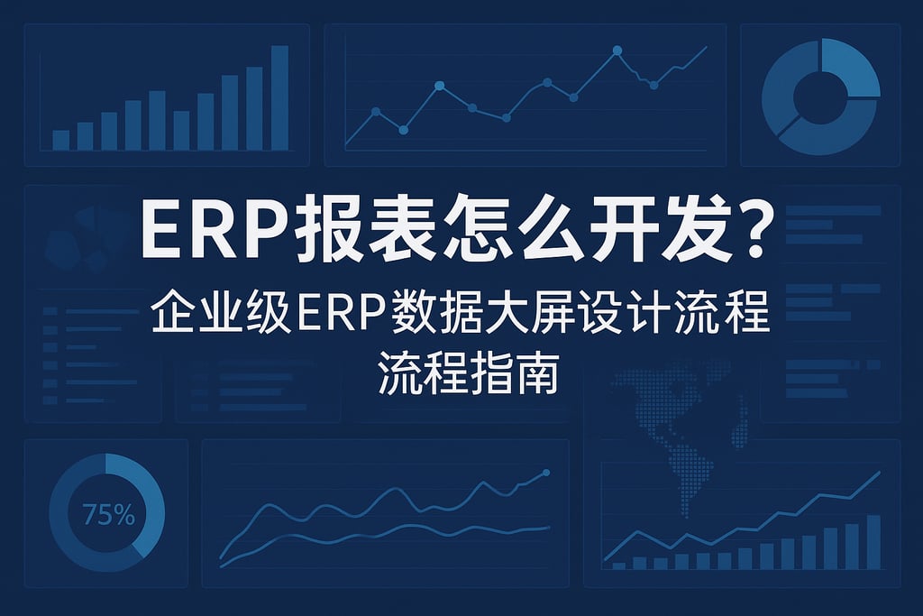 ERP报表怎么开发？企业级ERP数据大屏设计流程指南