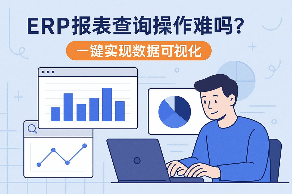 ERP报表查询操作难吗？一键实现数据可视化