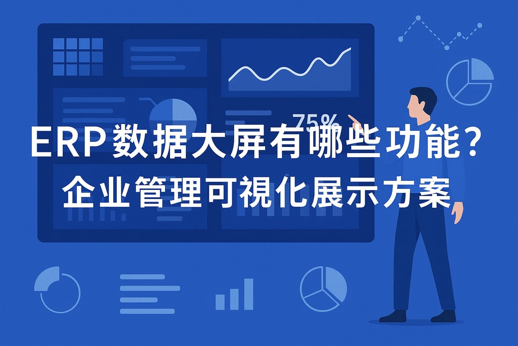ERP数据大屏有哪些功能？企业管理可视化展示方案