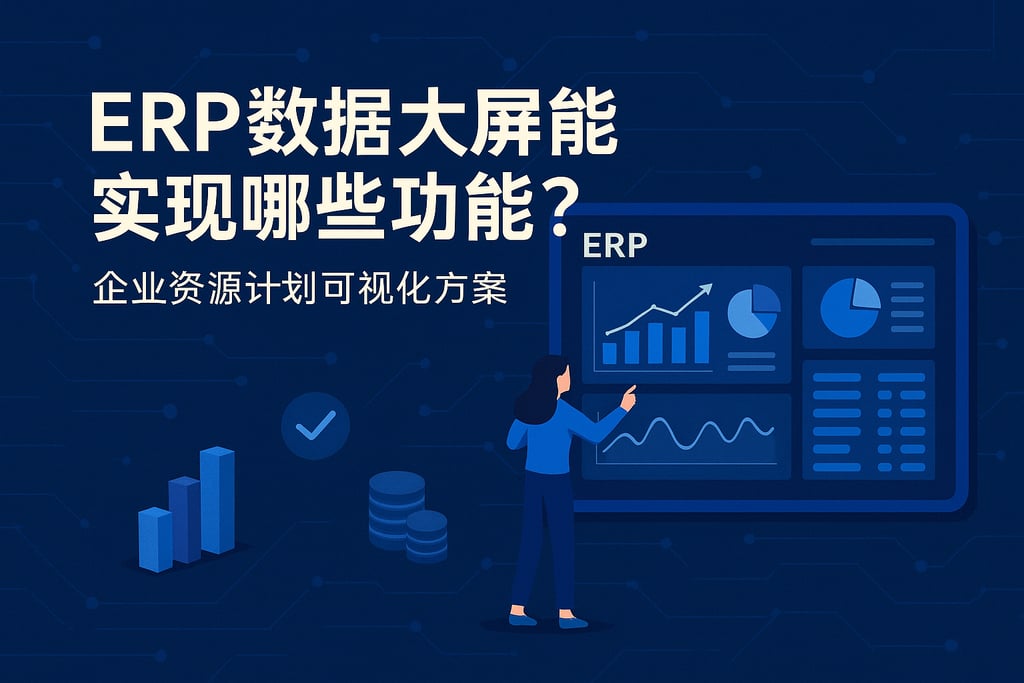 ERP数据大屏能实现哪些功能？企业资源计划可视化方案