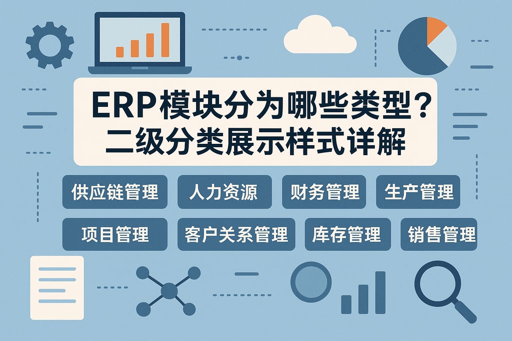 ERP模块分为哪些类型？二级分类展示样式详解
