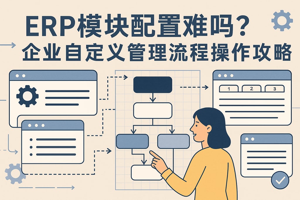 ERP模块配置难吗？企业自定义管理流程操作攻略
