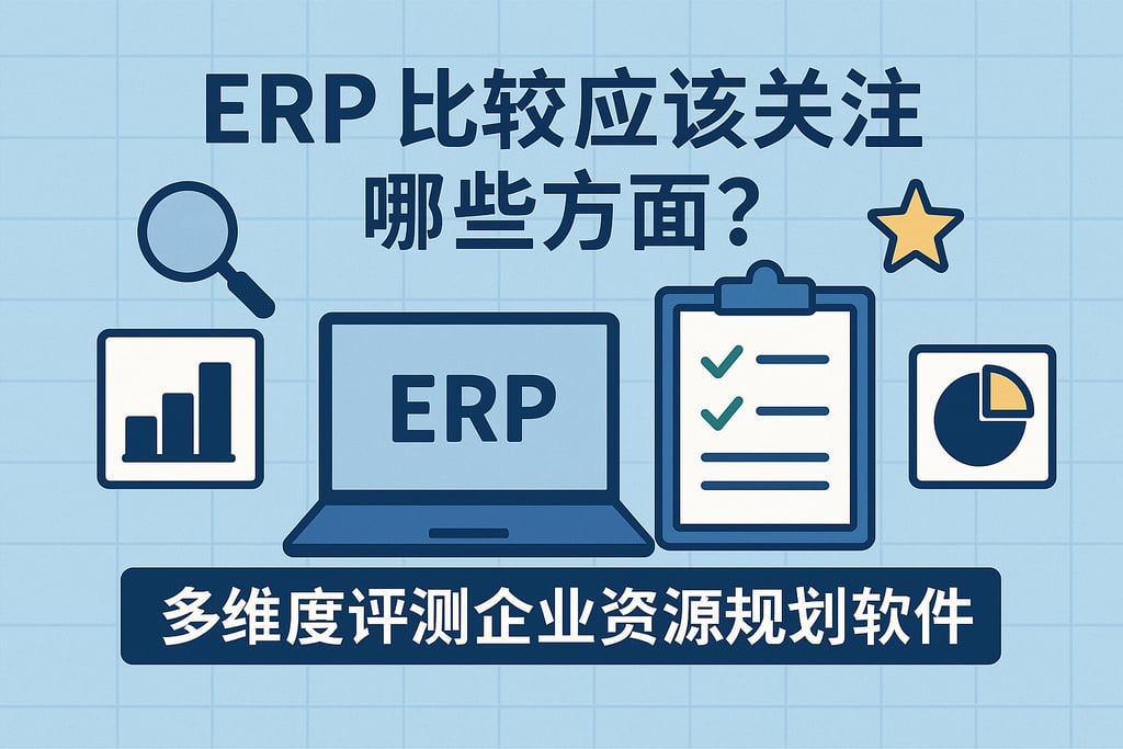 ERP比较应该关注哪些方面？多维度评测企业资源规划软件