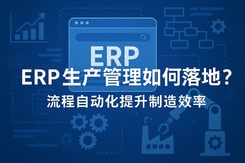 ERP生产管理如何落地？流程自动化提升制造效率