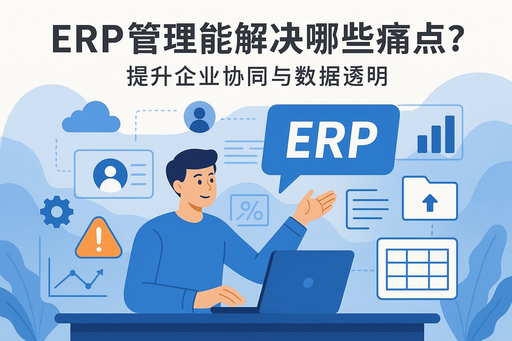 ERP管理能解决哪些痛点？提升企业协同与数据透明