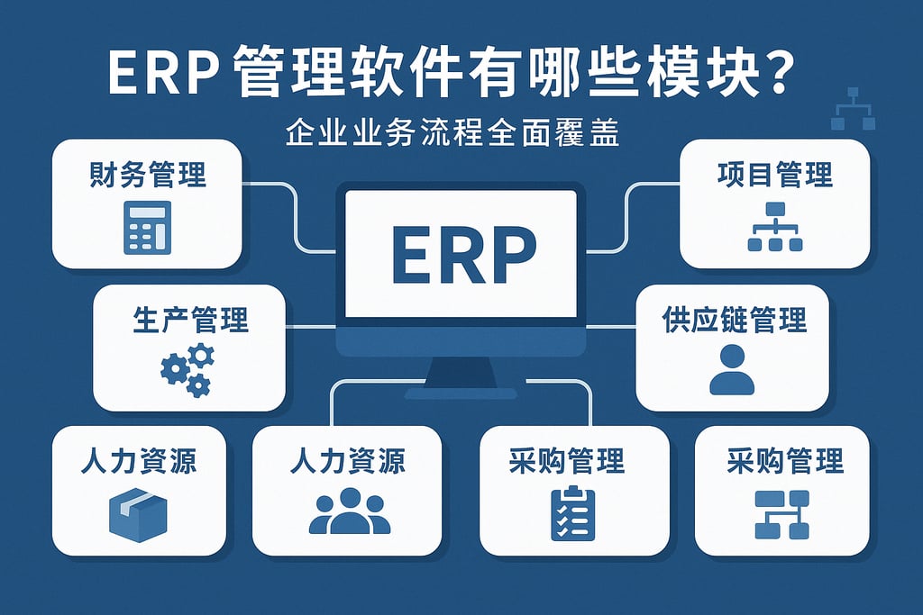 ERP管理软件有哪些模块？企业业务流程全面覆盖