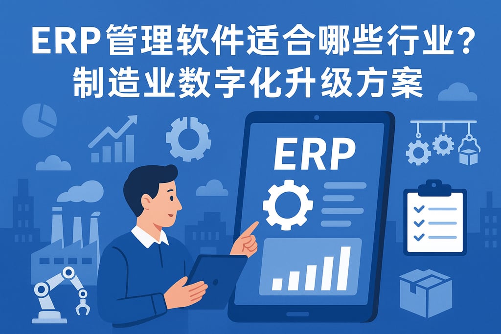 ERP管理软件适合哪些行业？制造业数字化升级方案