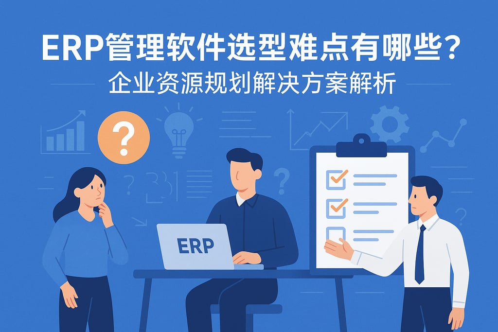 ERP管理软件选型难点有哪些？企业资源规划解决方案解析