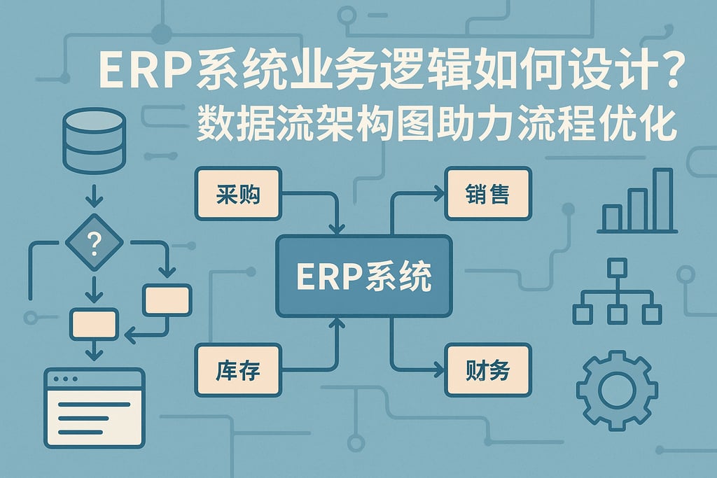 ERP系统业务逻辑如何设计？数据流架构图助力流程优化
