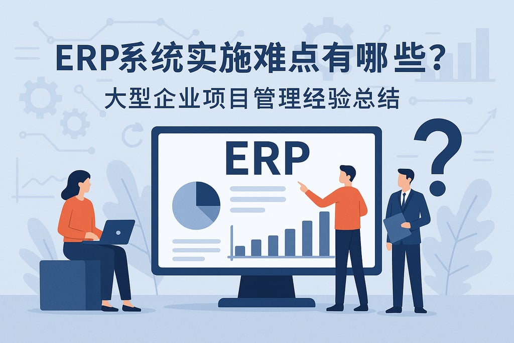 ERP系统实施难点有哪些？大型企业项目管理经验总结