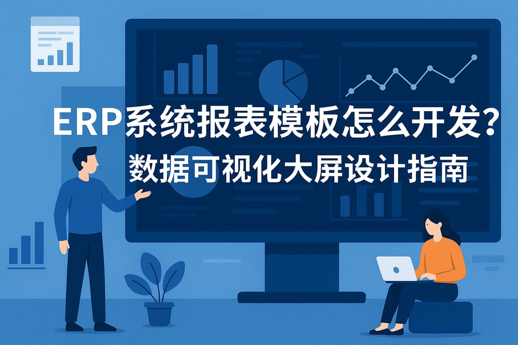 ERP系统报表模板怎么开发？数据可视化大屏设计指南