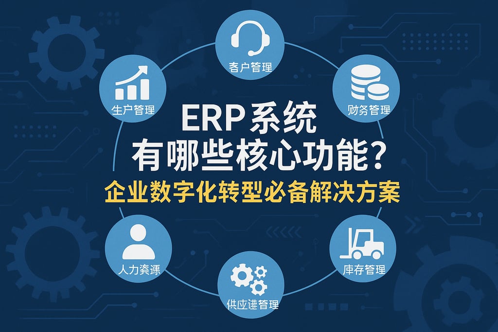 ERP系统有哪些核心功能？企业数字化转型必备解决方案
