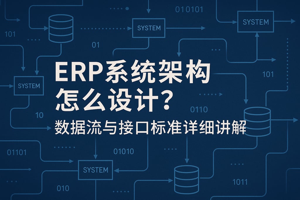 ERP系统架构怎么设计？数据流与接口标准详细讲解