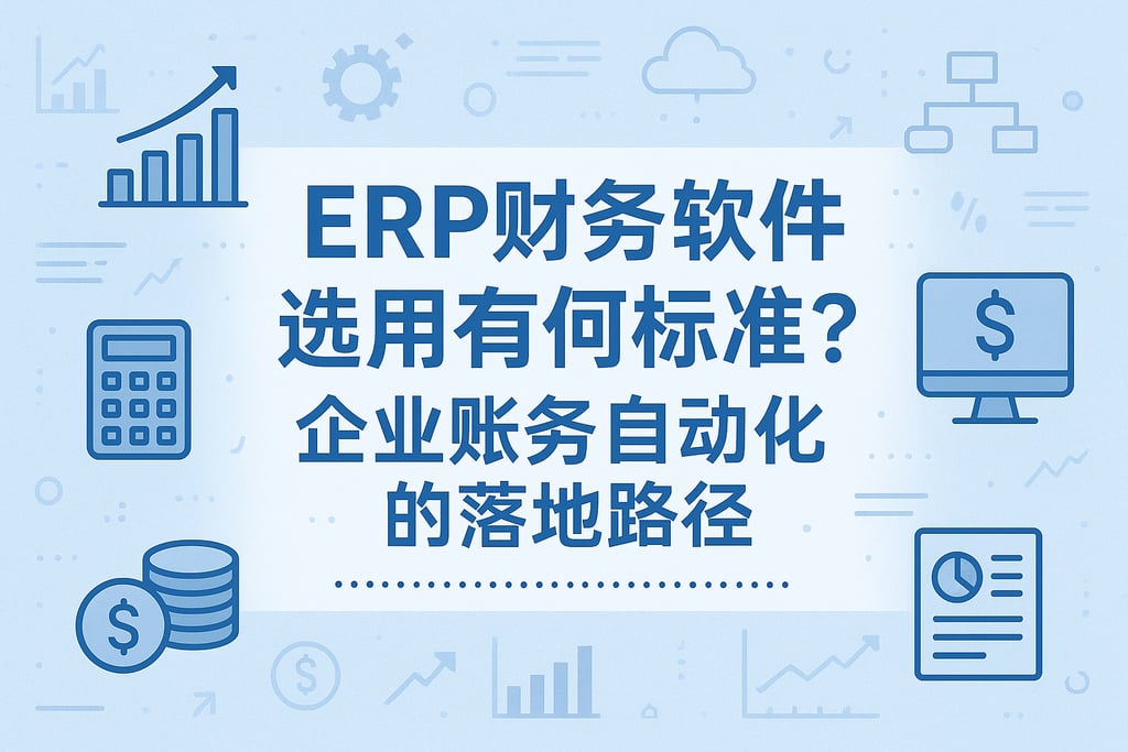 ERP财务软件选用有何标准？企业账务自动化的落地路径