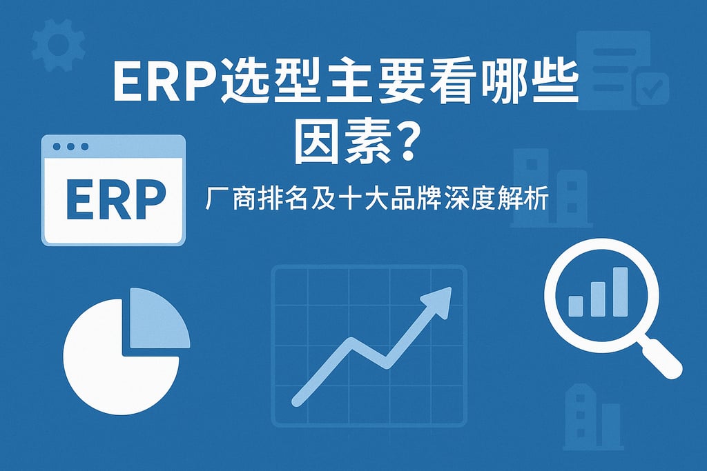 ERP选型主要看哪些因素？厂商排名及十大品牌深度解析