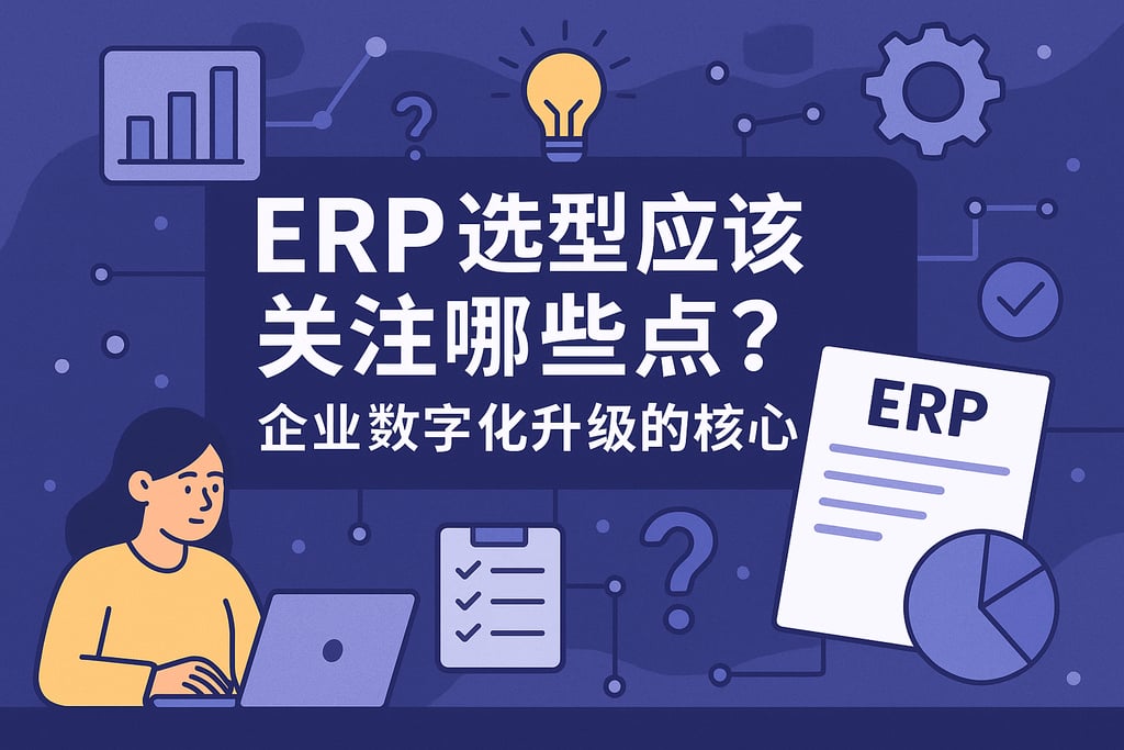 ERP选型应该关注哪些点？企业数字化升级的核心决策