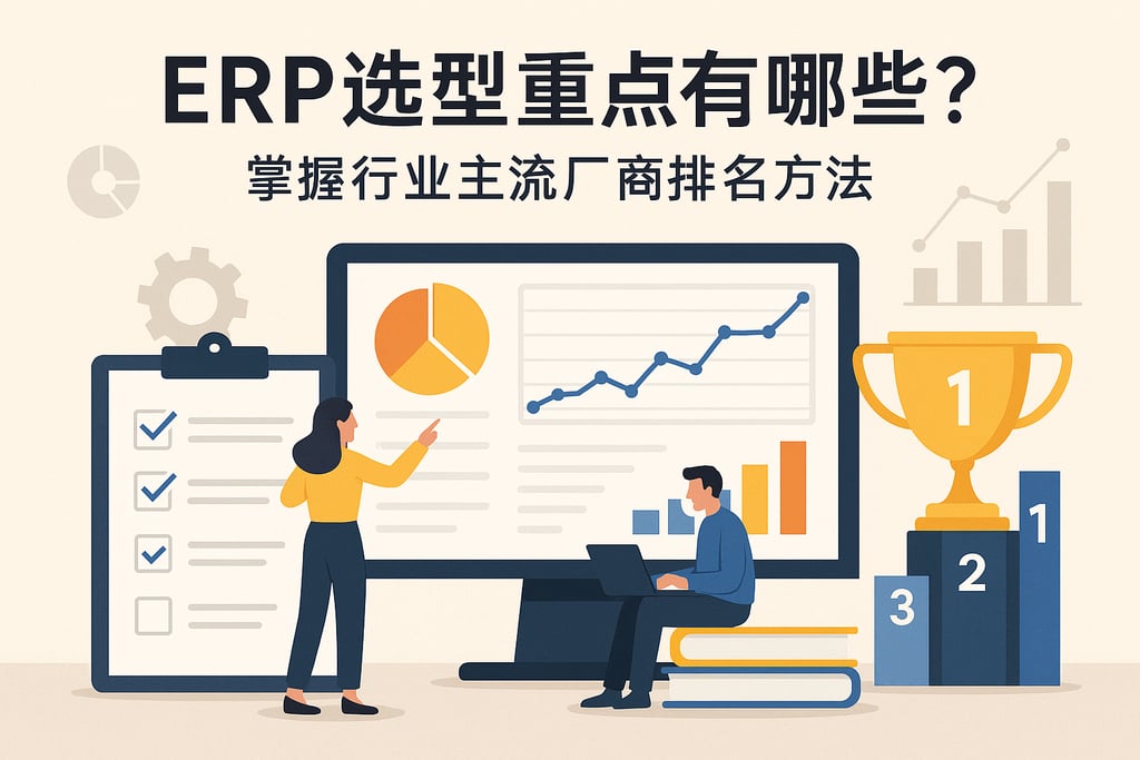 ERP选型重点有哪些？掌握行业主流厂商排名方法