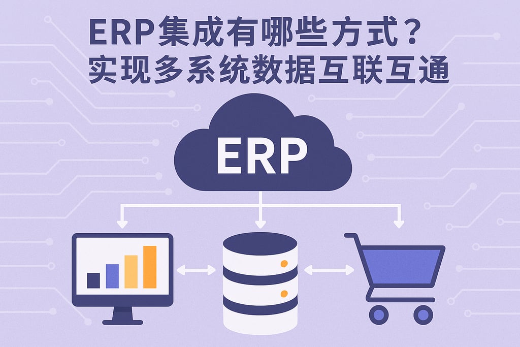 ERP集成有哪些方式？实现多系统数据互联互通